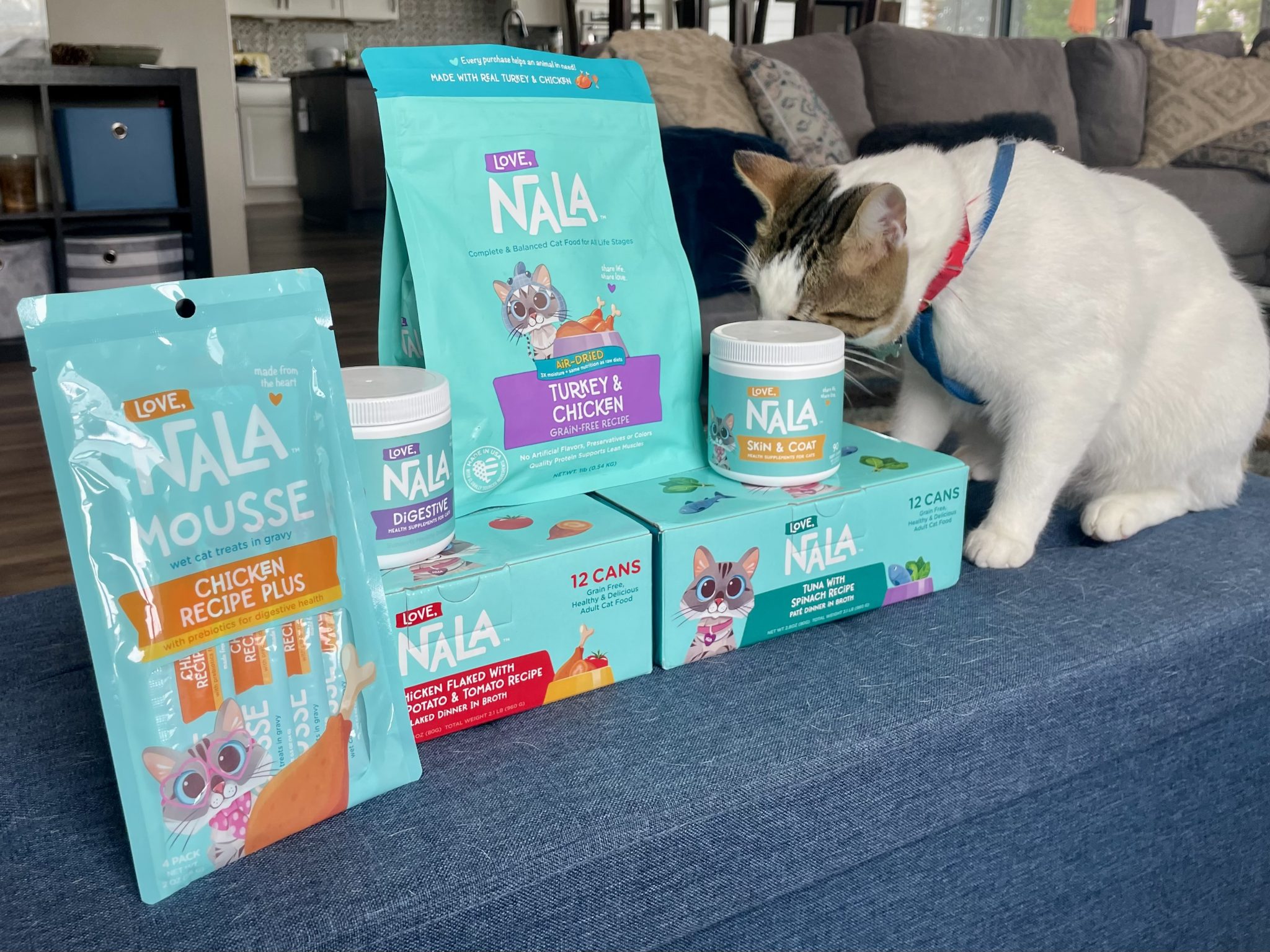 Love Nala Products with cat