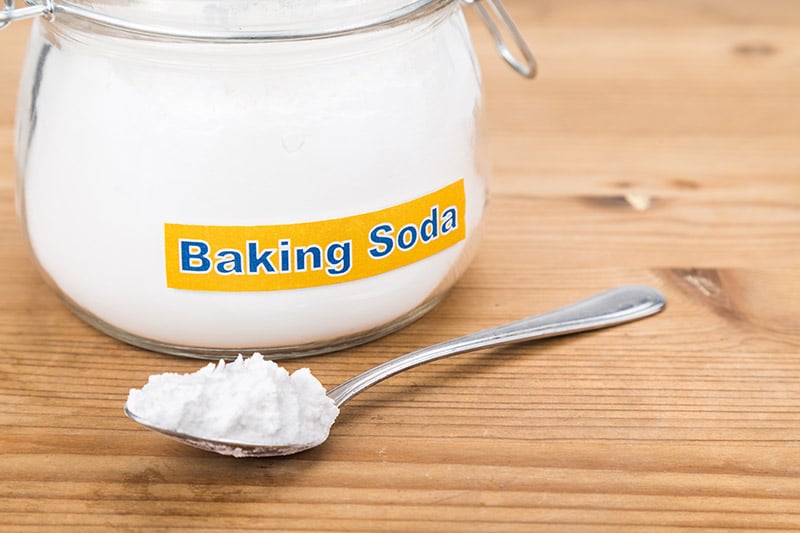 a jar of baking soda