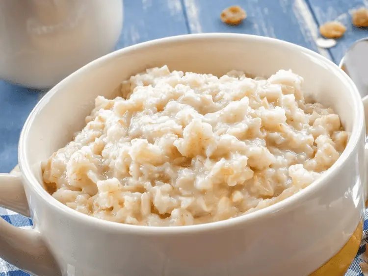 Oatmeal which is considered one of the healthiest human foods that dogs can eat